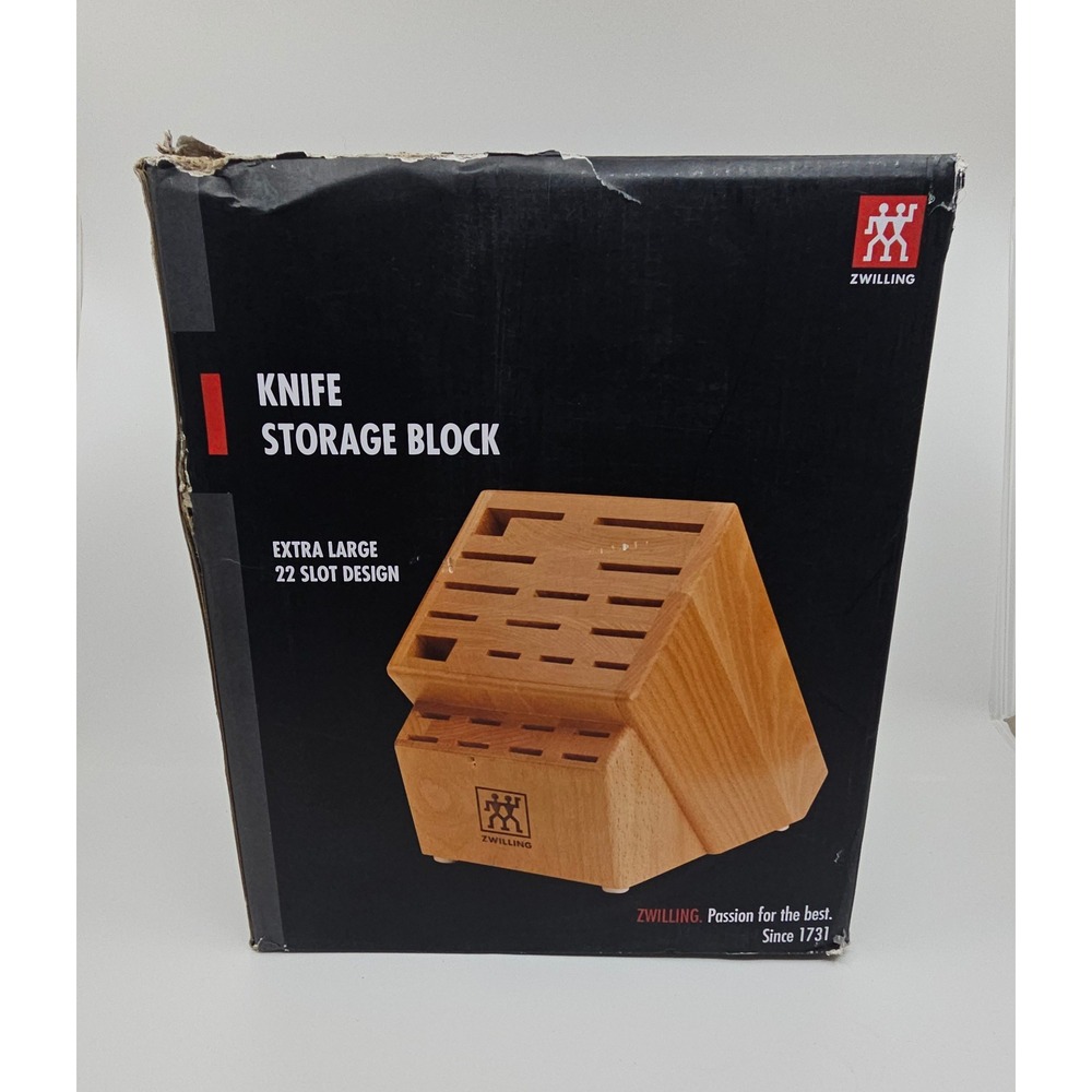 Zwilling JA Henckels 22 Slot Extra Large Hardwood Knife Storage Block 35101-820
